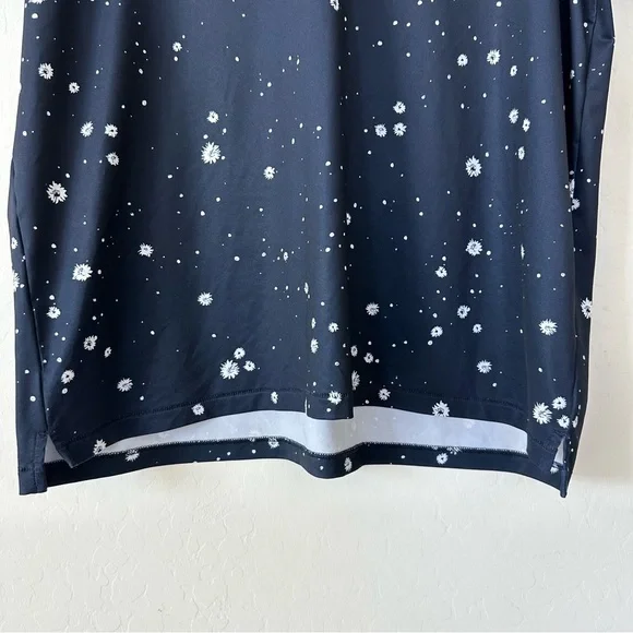 G/FORE Navy Splatter Print Short Sleeve Golf Polo Extra Large - Picture 4 of 11